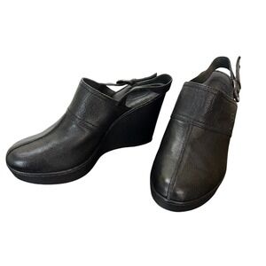 Born Black Leather Slingback Wedge
Platform Clog Size‎ 11